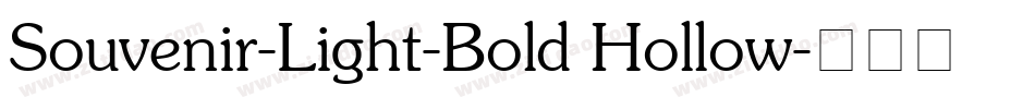 Souvenir-Light-Bold Hollow字体转换